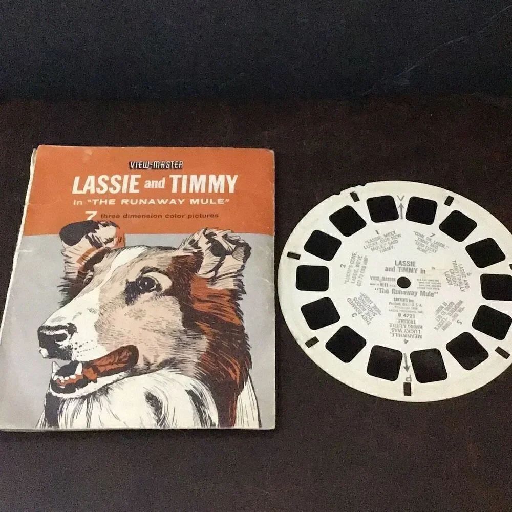 Vintage Lassie View Master slide